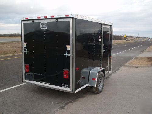 New 6 x 10 6X10 enclosed utility cargo trailer v-nose 