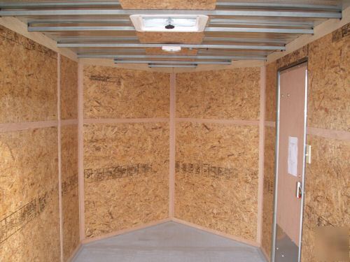 New 6 x 10 6X10 enclosed utility cargo trailer v-nose 