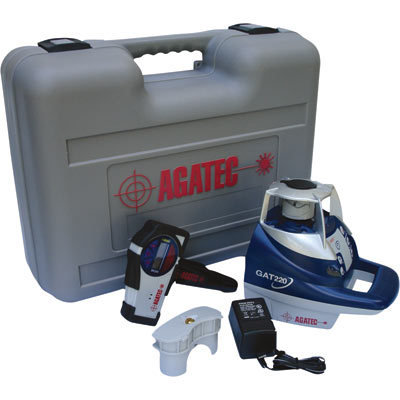 Self-level horiz rotary laser level w dual manual grade