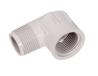 20, 1/2INCH uvr street ell, ultra violet pvc SCH40-90