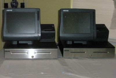 Complete micros pos system with 4 workstations