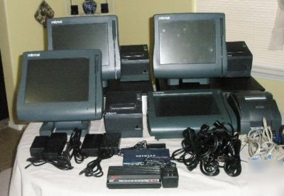 Complete micros pos system with 4 workstations