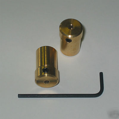 K2 cnc router 2 qty 1/8 bit holder - brass (.5