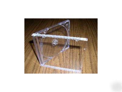 New 200 standard cd jewel cases with clear tray KC04PK