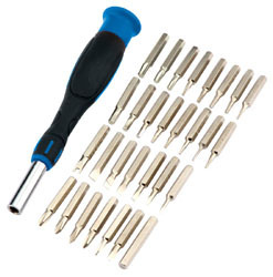 Precision screwdriver set, for jewellery, glasses, etc