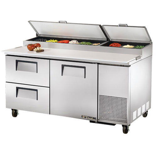 True tpp-67D-2 refrigerated counter, deli/pizza prep ta