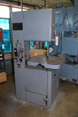 Grob bros. 18â€ model NS18 vertical band saw machine