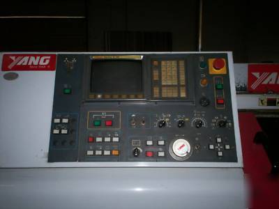 98' yang sml-20 cnc lathe - fanuc 0TD 32 bit control