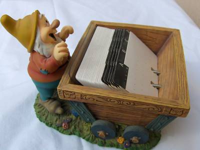 Disney snow white seven dwarfs desk address holder