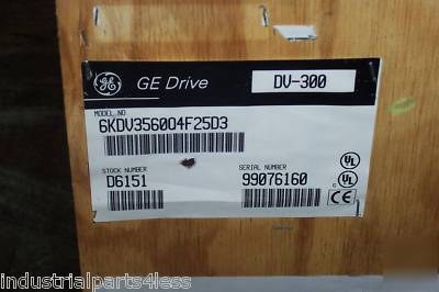 Ge dv-300 dc D6151 300 hp regenerative/reversing drive