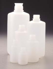 Nalge nunc packaging bottles, high-density polyethylene