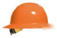 New bullard full brim hi-viz orange hard hat w/ratchet