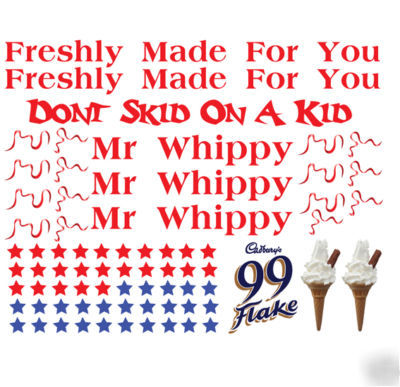 Ice cream van / truck sticker kit
