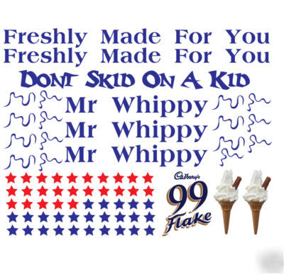 Ice cream van / truck sticker kit