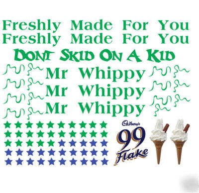 Ice cream van / truck sticker kit