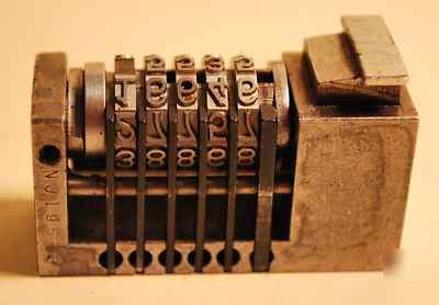 Wetter numbering head flat base