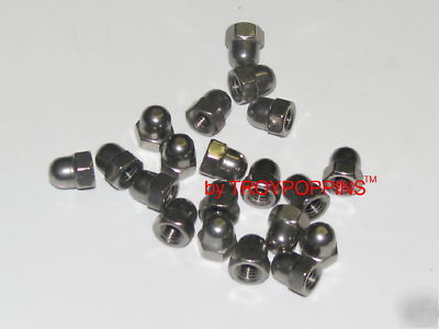 20 - ss hex cap acorn nuts type A2 M5 5MM .8 iso metric