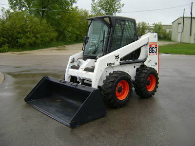 2000 bobcat 863 turbo g-series skid steer loader w/heat