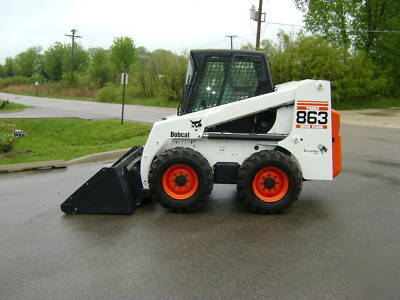 2000 bobcat 863 turbo g-series skid steer loader w/heat