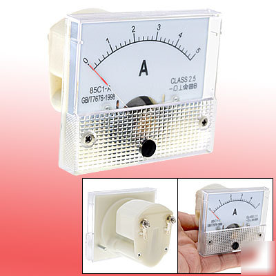 Analog amp current panel meter dc 5A ammeter 85C1-a