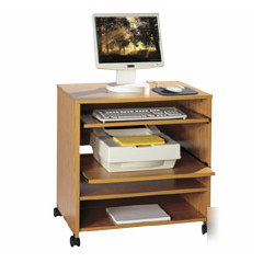 Lorell computer workstation 2712X20X30 medium oak