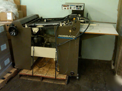 Model 240 pile perforating rosback scoring machine.