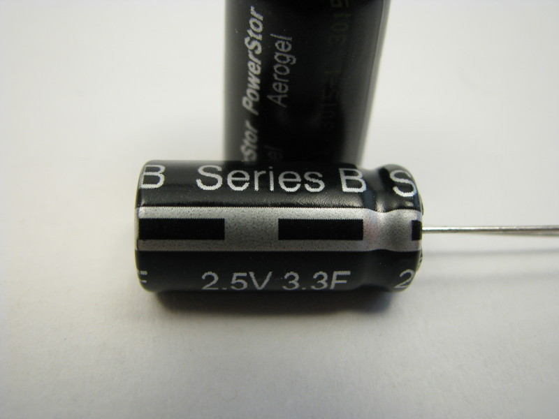 New 3.3F 2.5V supercap; 3.3 farad super/ultra capacitor 