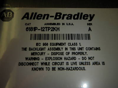 Ab versaview 1200P 6181P-12TP2KH ser.a industrial comp.
