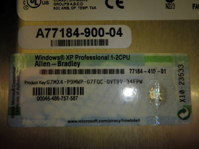 Ab versaview 1200P 6181P-12TP2KH ser.a industrial comp.