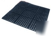 Black honeycomb comfort matting 3'X3' floor mat