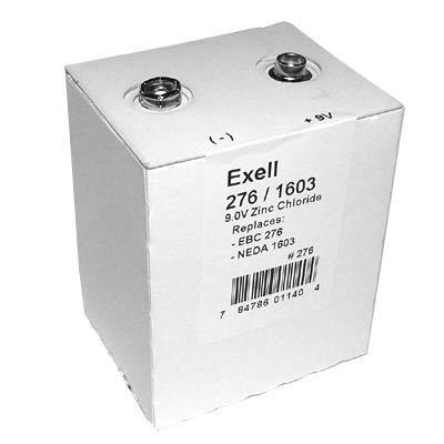 Exell 9V transistor battery ebc 276 neda ansi 1603 ST9