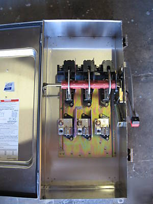 Nema 4X 200A 250V 3P non fused disconnect stainless 