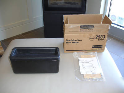 New smoking urn- wall mount- in box-rubbermaid