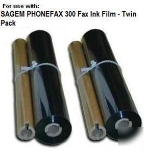 Sagem phonefax 300 fax ink film - twin pack (2 rolls)