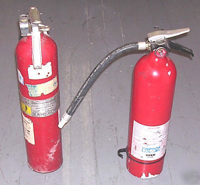Two 10 pound dry chemical (used) 