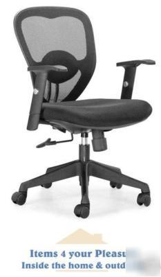 Zuo modern techno black office mesh chair