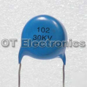 2 x 30KV 1000PF high voltage ceramic disc capacitor Y5T