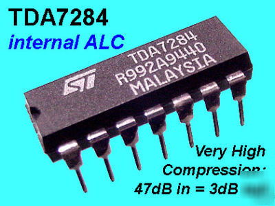 (6) alc / speech compressor op-amp [47 db compression]