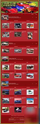 Amazing car website nascar & vintage + 1 yr free host