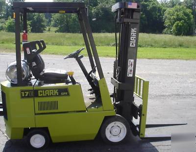 Clark forklift gcx-17E 3500 lb. capacity fork lift