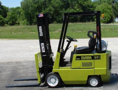 Clark forklift gcx-17E 3500 lb. capacity fork lift