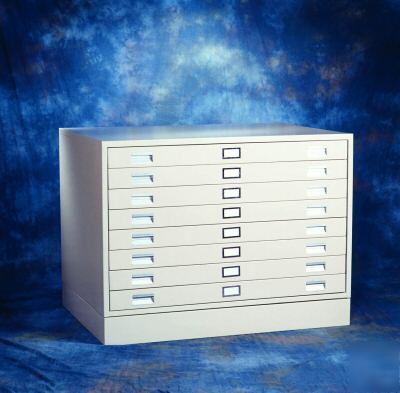 Hobart 8 drawer blueprint flat file architect cabinet