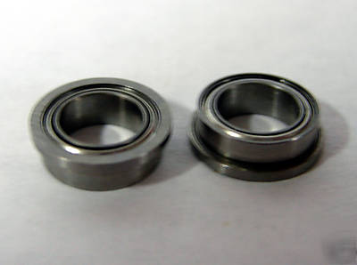 New (10) FR168-zz flanged R168 bearings, 1/4 x 3/8