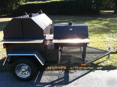 New custom bbq smoker cooker trailer mini grill stove 