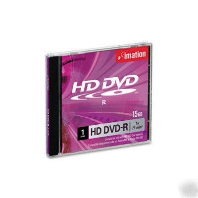 New imation hd dvd-r 15GB qty 2 free shipping