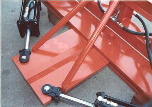 Wolff hydraulic tree shear for tractor 3 point, loader