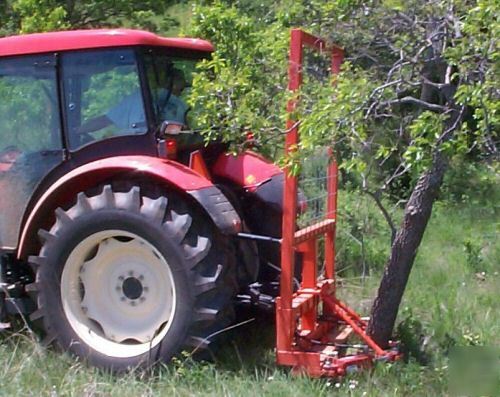 Wolff hydraulic tree shear for tractor 3 point, loader