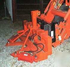 Wolff hydraulic tree shear for tractor 3 point, loader
