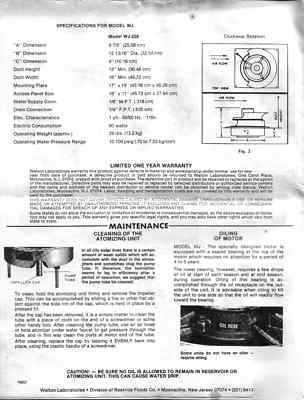 Walton (humidity source) wj-228 commercial humidifier