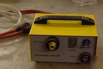 180 amp dc hf tig box complete with torch